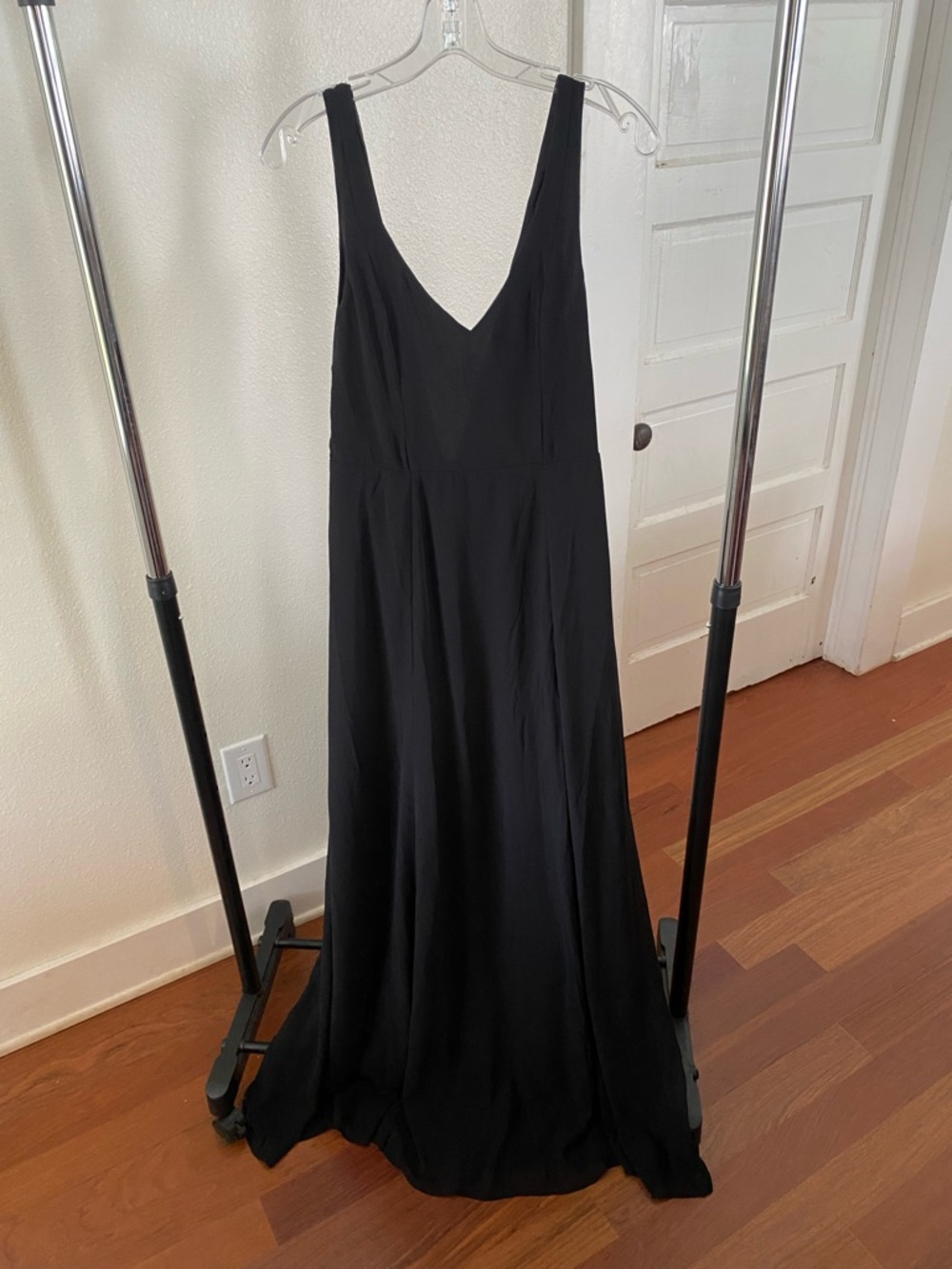 Show Me Your MuMu Black Maxi Dress with V-Neck